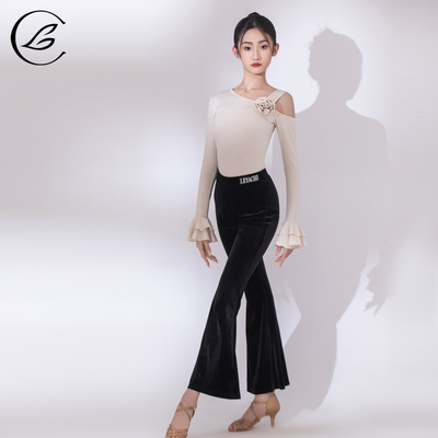 秋冬长袖高级感拉丁舞服