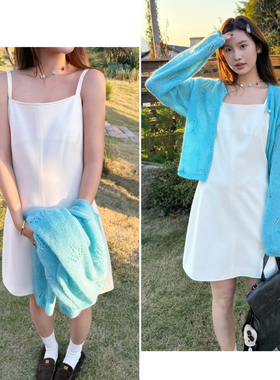 DIGM-Joriselumo韩版时尚简约百搭纯色宽松显瘦吊带连衣裙JB00021