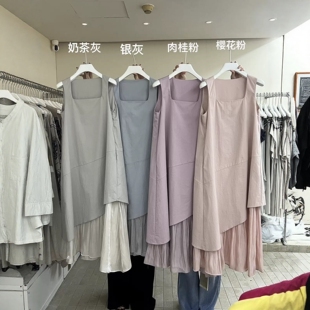 W10001 夏上新不规则下摆拼接设计背心连衣裙YS1 UMA SONG