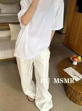 HUMSMR-26夏上新薄款宽松舒适休闲短袖T恤(不含下装)YS1-L1030