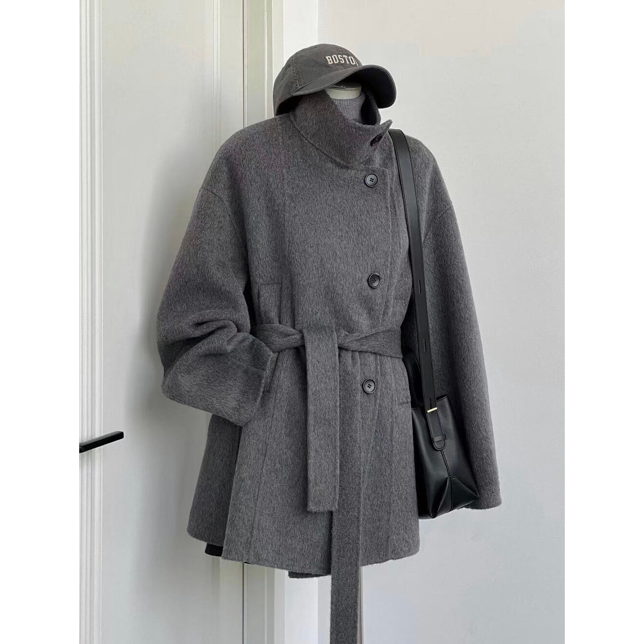 TOO家-双面呢超好看气质羊毛外套(配腰带)（含100澳毛）250911895