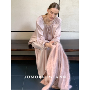 ANN 式 TOMORROW 秋上新砂洗褶量款 11936 极简长袖 小衫