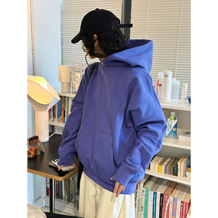 卢浮Sei-26早春日系复古街头风显瘦慵懒连帽卫衣A-Z3479