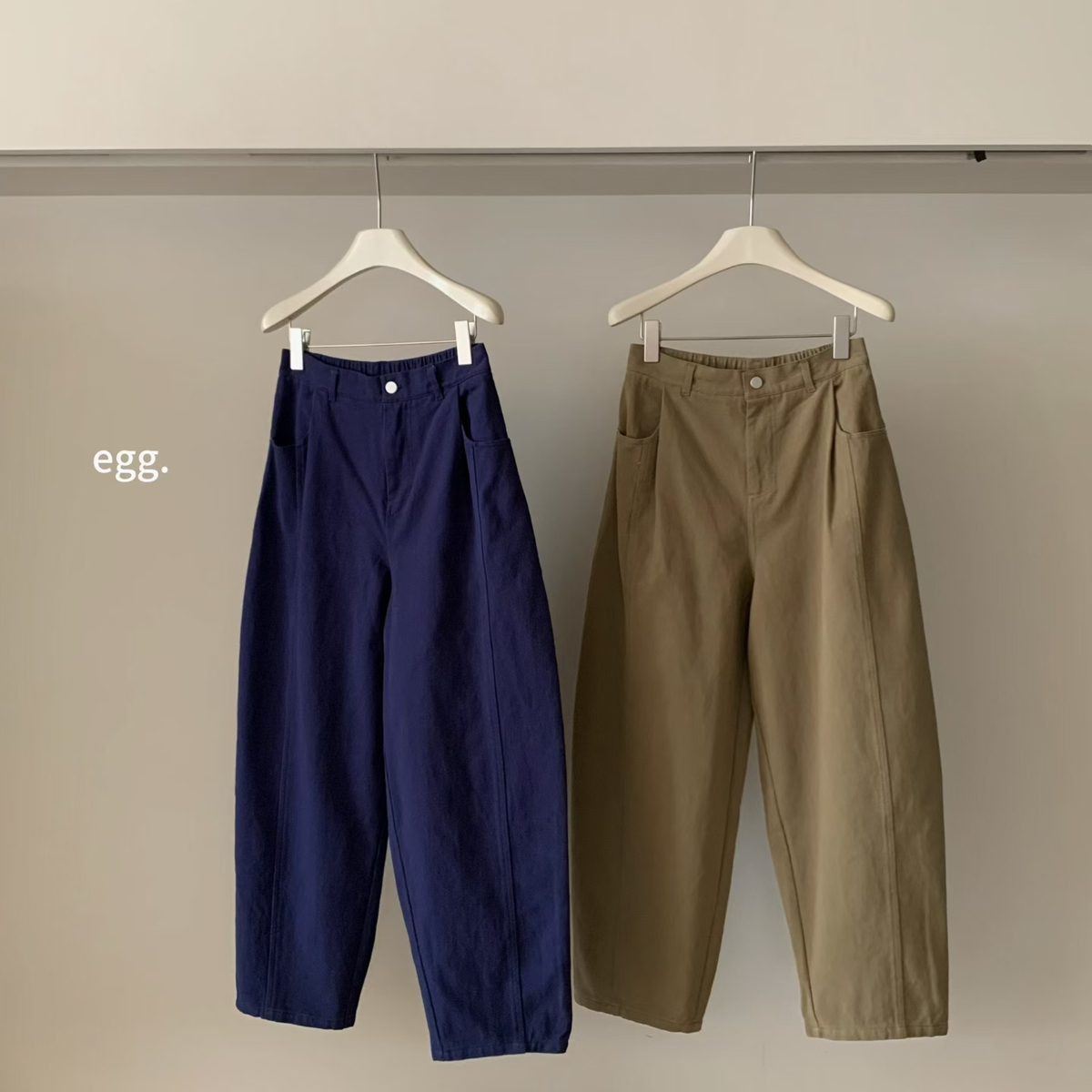 egg.-冬上新加绒百搭宽松阔腿牛仔裤K3084