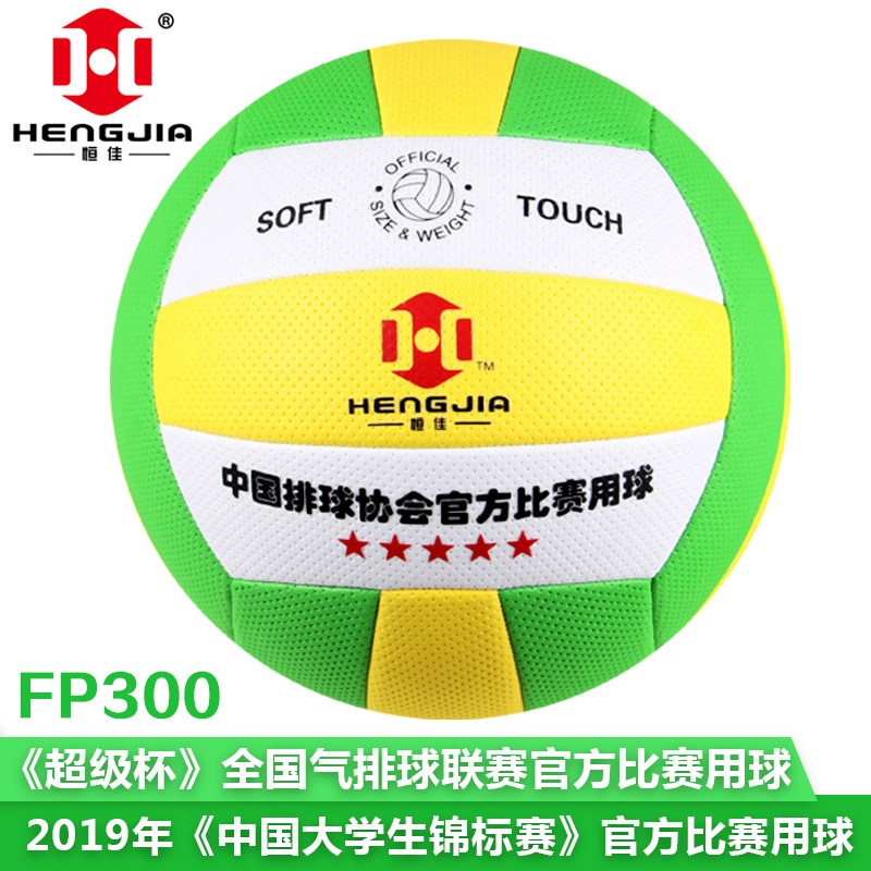 恒佳气排球FP300老年体协学校轻软充气不伤手包邮送气筒正规票据图片