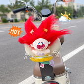正版 美人鱼电动车装 饰小配件公仔挂件可爱车尾配饰爱玛雅迪玩偶女