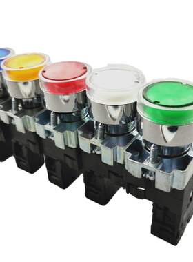 22mm自复位点动带灯按钮开关XB2-BW3361C BW33B1C BW33M1C BW3462