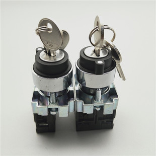 BG21 BE101 33两三档钥匙旋转换选择按钮开关ZB2 102C XB2