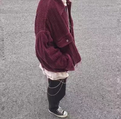 秋冬宽松短款夹克外套