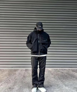 COMFY 日系CMF多口袋户外机能防水男女同款连帽夹克外套冲锋衣