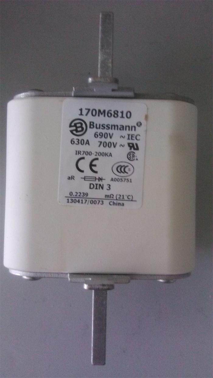 170M6810 BUSSMANN美国博士曼陶瓷熔断器保险丝 690V 630A全新