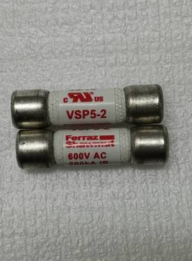 VSP5-2 FERRAZ法国罗兰快速熔断器保险丝10X38MM 5A 600VAC 全新