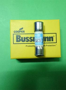 SC-3 Time Delay延时熔断器10X34 美国BUSSMANN 正品 3A600VAC