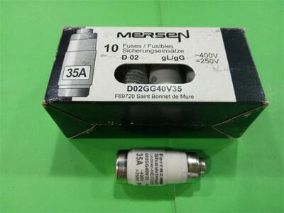 D02GG40V35 熔断器保险丝陶瓷Mersen法雷美尔森 35A 400V 正品