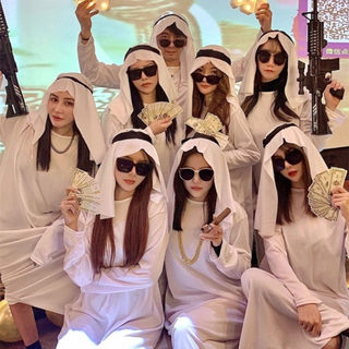 万圣节cosplay中东演出服饰道具阿拉伯衣服迪拜王子沙特牧羊人服