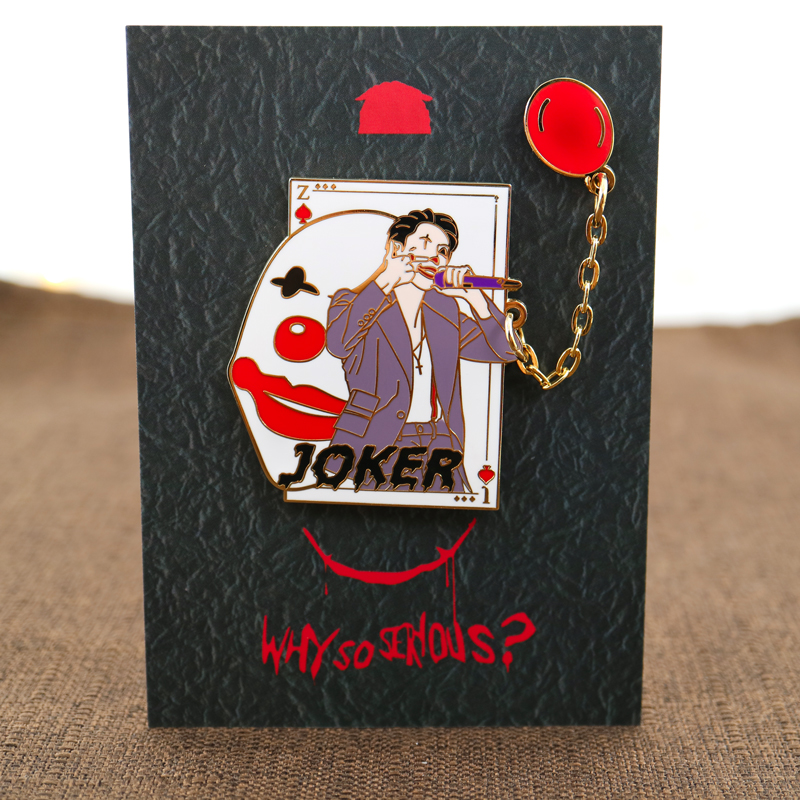 张艺兴周边joker金属徽章饰品