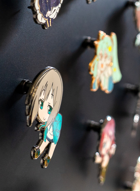 冰箱贴磁扣高品质徽章磁吸平顶卡帽金属胸针钥匙圈配件送礼物挂件