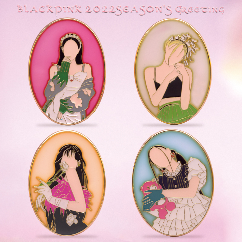 Blackpink GREETINGS金属徽章