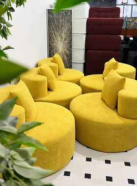 压缩沙发 Compression sofa卷包盒子圆形卧室客厅单人圆凳小沙发