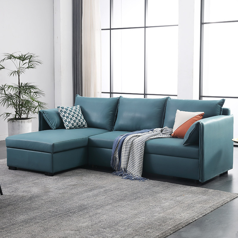 带贵妃可折叠客厅科技布沙发床小户型多功能可以当床可储物沙发