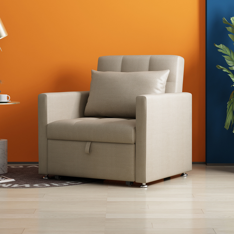 科技布沙发床单人宽80CM