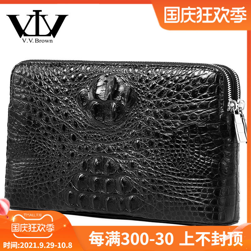 VVBrown正品鳄鱼皮手包男士真皮密码锁包中青年休闲男包手拿包男在类目 箱包皮具/热销女包/男包, 男士包袋中 - 来自Buy2taobao.com提供专业的淘宝代购服务