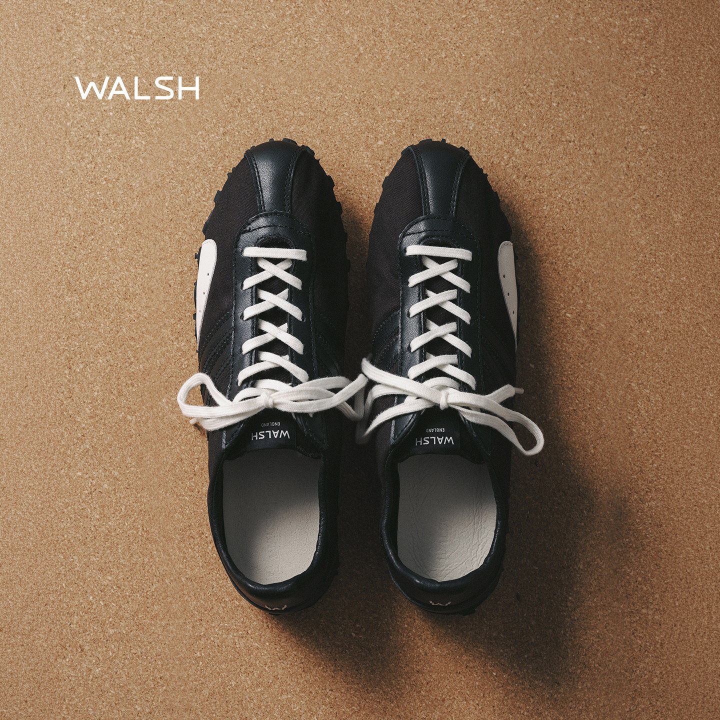 WALSH|CCD系列夏季舒适休闲透气轻便慢跑鞋白色黑色男女同款DML