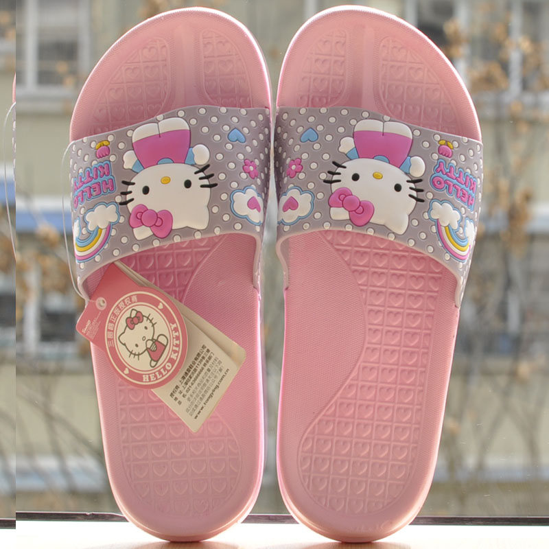 夏季hellokitty儿童拖鞋卡通居家女童凉拖鞋软底防滑拖鞋中大童