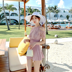 泳衣女2023新款夏保守学生连体显瘦遮肚子裙式小胸温泉女士游泳装