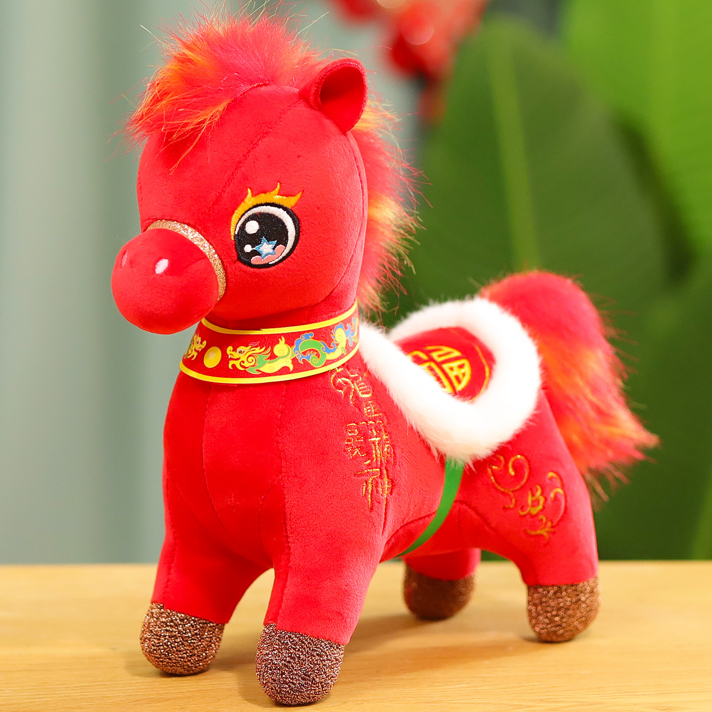 2026马年吉祥物公仔玩偶生肖马毛绒玩具幼儿园活动新年小礼品定制