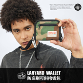 RGH 防水拉链小钱包男青少年户外运动硬币零钱包卡包学生迷彩银包