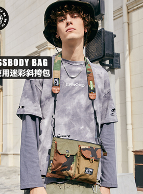 RGH 潮牌迷彩军事战术斜挎包包机能美式复古单肩包户外大容量背包