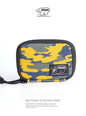 RGH 防水帆布钱包男士多卡位卡包迷彩小钱包女钱夹银包迷你卡夹