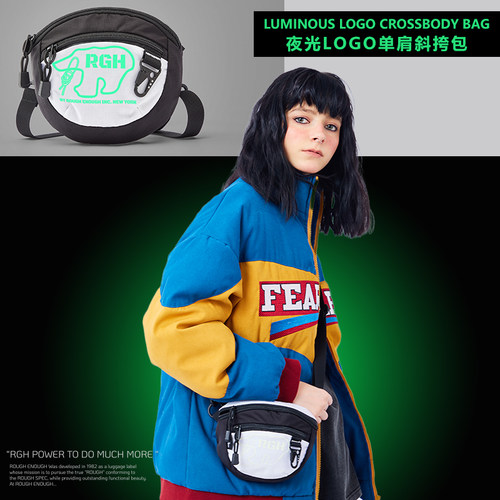 RGH防水手机包夜光logo斜挎小包