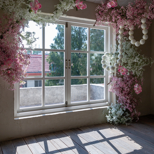 原木格子窗平开对开窗定做玻璃实木采光窗隔断窗家装阳台窗卧室窗