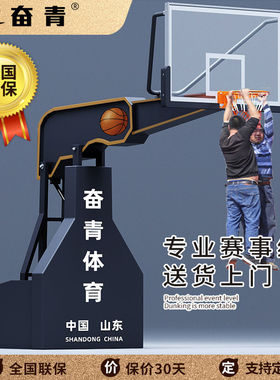 篮球架电动手动液压升降移动户外室内室外成人标准比赛家用NBA