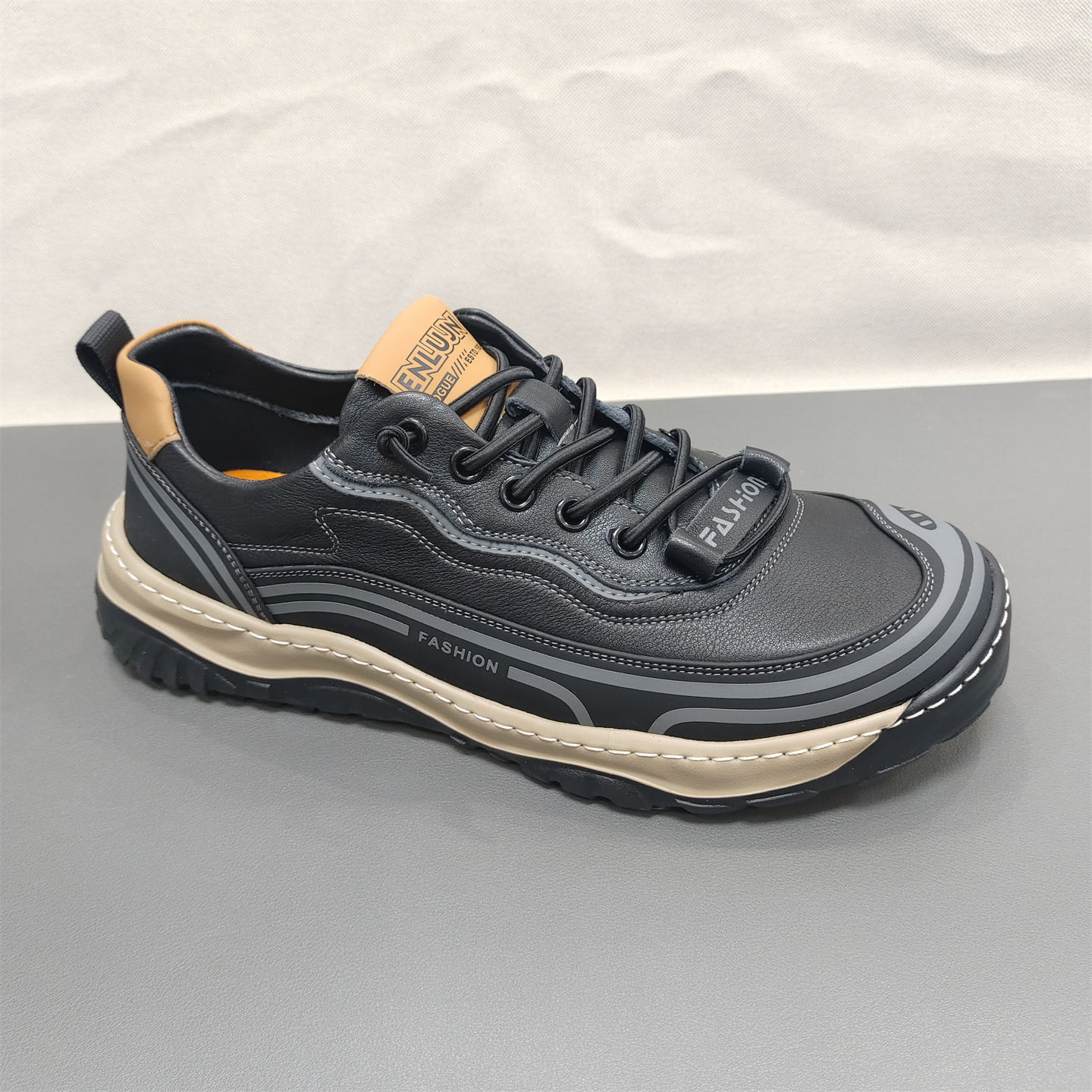 春秋厚底系带休闲鞋防滑百搭