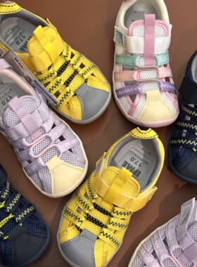 IFME26年新款速干日系溯溪水栖两用魔术贴凉鞋男女儿童包头机能鞋