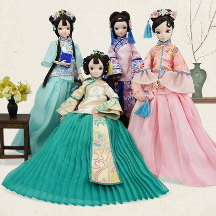 【限量珍藏】可儿娃娃纯手工大家闺秀古装服饰14关节女孩99029