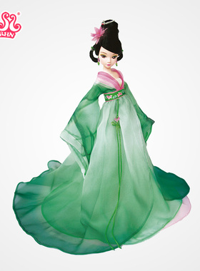 可儿娃娃经典挂画咏荷10关节古装服饰公主洋娃娃女孩玩具礼物9056