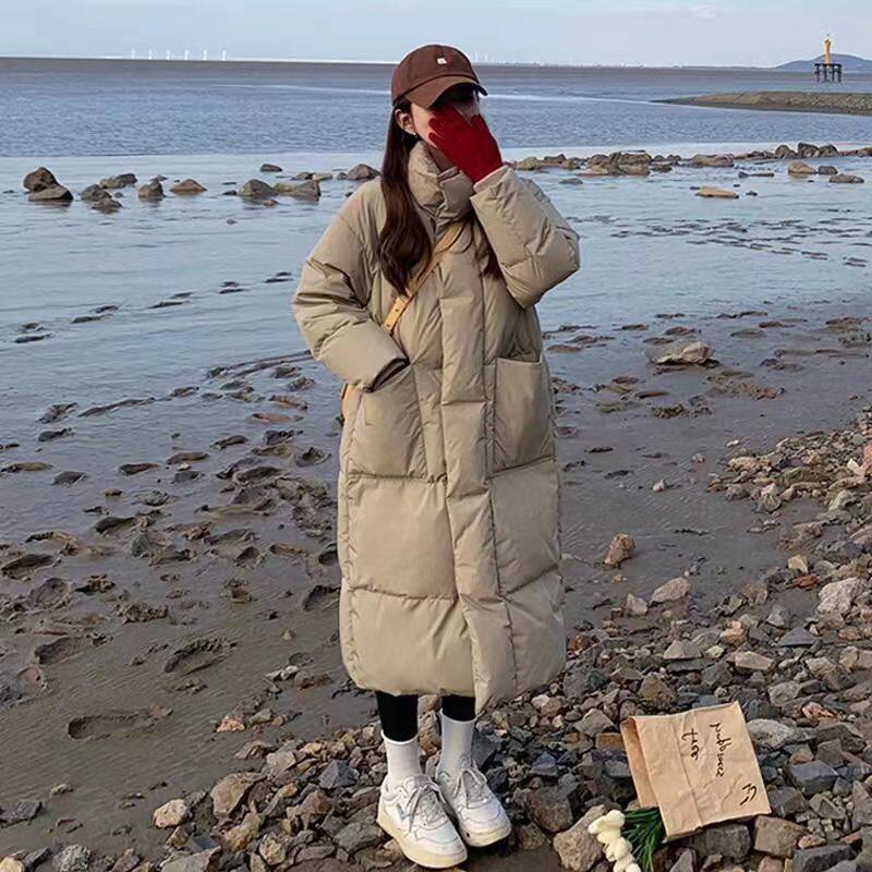 今年流行羽绒服女冬季中长款反季面包服加厚时尚外套2024新款