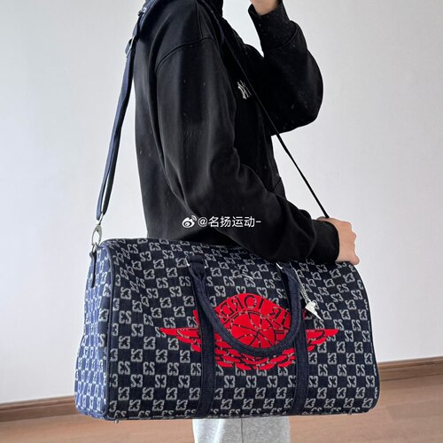 Nike耐克AJ牛仔满印旅行包