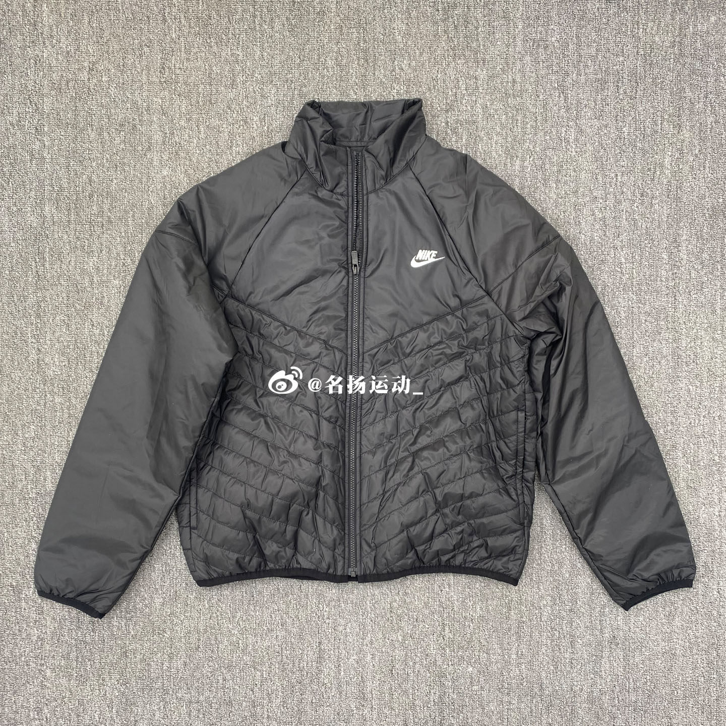 Nike秋冬男装立领运动薄棉衣休闲训练保暖透气夹克外套FB8196-010