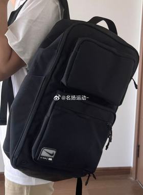 耐克Nike 黑色双肩包大口袋硬壳轻便通勤书包电脑背包 FN4106-010