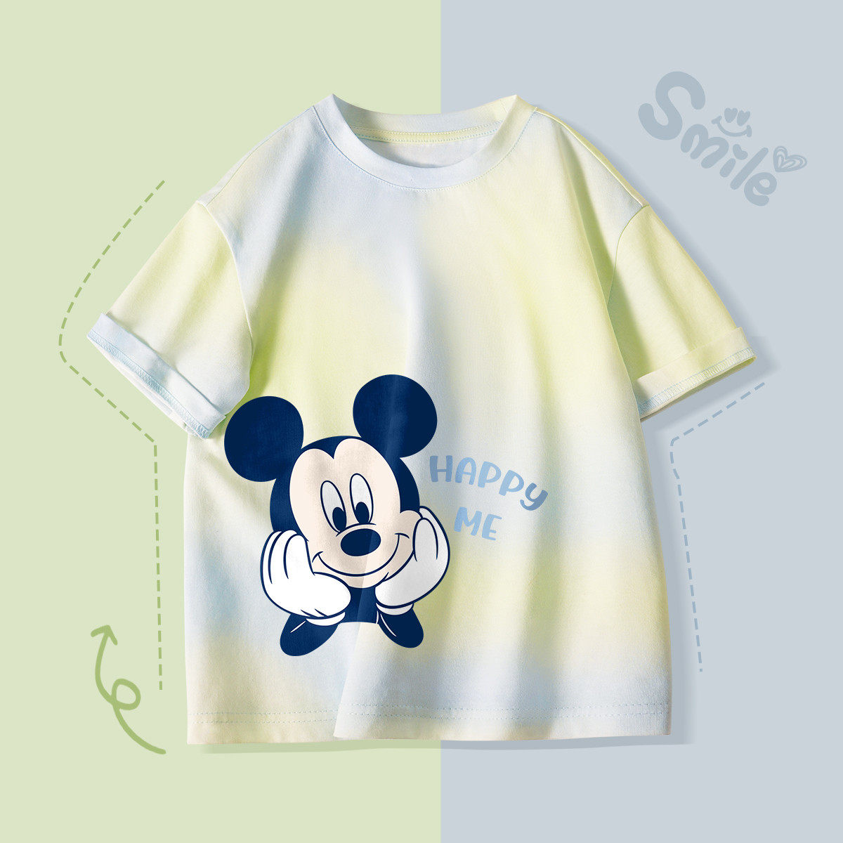 男童短袖夏季t恤儿童帅气时髦迪士尼童装上衣男孩薄款夏装半袖潮