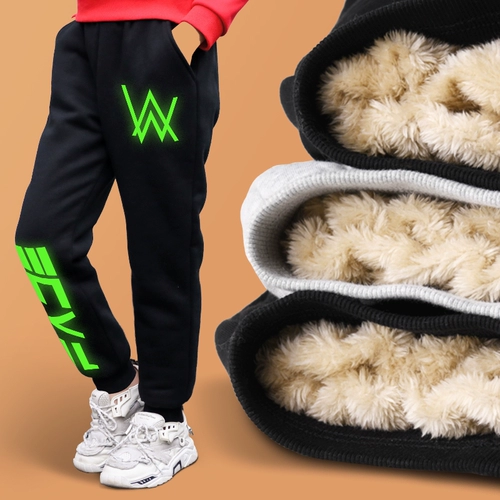 Детские штаны, пуховик, бархатные леггинсы для мальчиков, 2020, подходит для подростков, увеличенная толщина