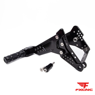 适用本田幼兽CT125改装后脚踏 CNC铝合金乘客脚蹬支架配件