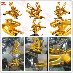 适用于川崎小牛 ZX6R ZX636 03-04年 改装升高脚踏总成换挡杆支架