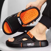 外出运动开车两穿情侣沙滩鞋 凉鞋 男防滑多巴胺超轻超厚踩屎感拖鞋