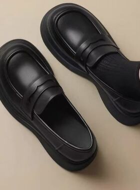 2025春季新款复古法式软底包头英伦jk风乐福鞋软底一脚蹬休闲单鞋